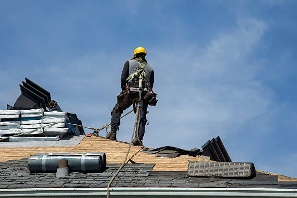 Professional Gutter Installation technician working in Coeymans Hollow, NY
